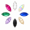 G&J Wholesale Marquise Cabochon Acrylic Sew-On Rhinestones Two-Hole