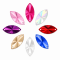 G&J Wholesale Marquise Satellite Faceted Acrylic Sew-On Rhinestones Two-Hole