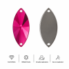 G&J Wholesale Marquise Satellite Faceted Acrylic Sew-On Rhinestones Two-Hole
