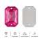 G&J Wholesale Flat Rectangle Chamfered Acrylic Sew-On Rhinestones Two-Hole