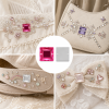 G&J Wholesale Flat Cut Square Acrylic Sew-On Rhinestones Two-Hole