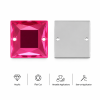 G&J Wholesale Flat Cut Square Acrylic Sew-On Rhinestones Two-Hole