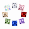 G&J Wholesale Flat Square Cabochon Acrylic Sew‑On Rhinestones Two‑Hole