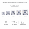 G&J Wholesale Flat Square Cabochon Acrylic Sew‑On Rhinestones Two‑Hole