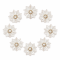 Wholesale Elegant Starburst Pearl Flower Flatback Rhinestone Applique | Bridal Fashion Accessories |Z086