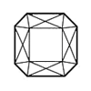 Square rhinestone shape