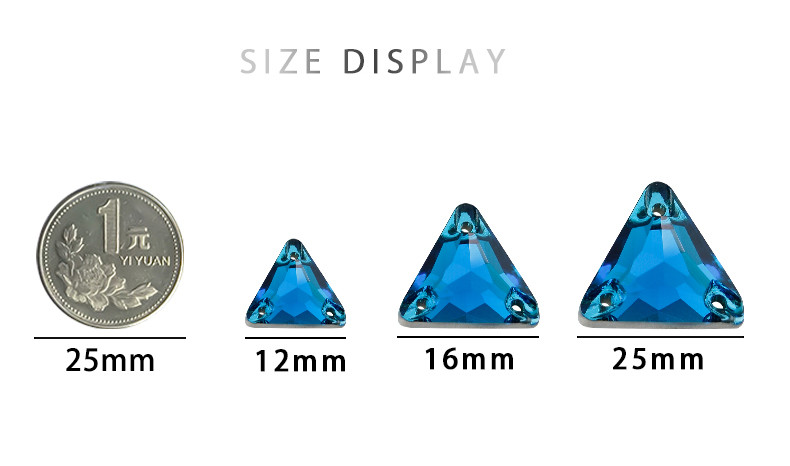 Triangle Crystal Size Chart