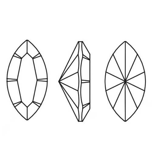 Sharp bottomed horse eyes | K9 Glass, fancy stone | jewelry accessorie | crystal | rhinestone