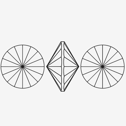 Rounded cusp | K9 Glass, fancy stone | jewelry accessorie | crystal | rhinestone