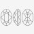 Pointed bottom ellipse | K9 Glass, fancy stone | jewelry accessorie | crystal | rhinestone