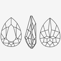 Sharp bottom water droplet | K9 Glass, fancy stone | jewelry accessorie | crystal | rhinestone