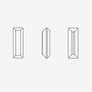 Pointed bottom T diamond | K9 Glass, fancy stone | jewelry accessorie | crystal | rhinestone