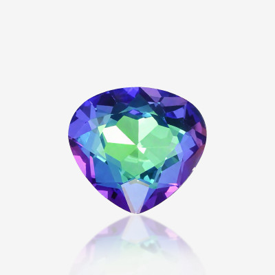 Fat peach heart-shaped diamond | K9 Glass, fancy stone | jewelry accessorie | crystal | rhinestone