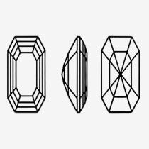 Rectangular princess fang cut diamond | K9 Glass, fancy stone | jewelry accessorie | crystal | rhinestone