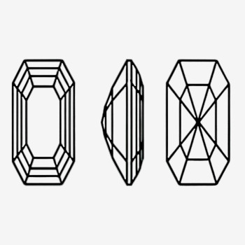 Rectangular princess fang cut diamond | K9 Glass, fancy stone | jewelry accessorie | crystal | rhinestone