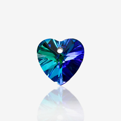 Heart-shaped onehole stones |  K9 Glass, fancy stone | jewelry accessories | crystal | rhinestones