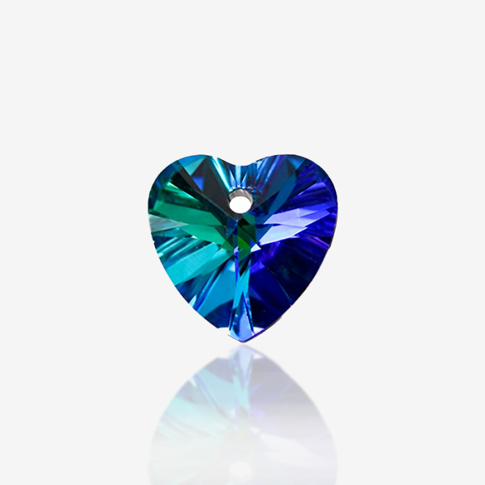 Heart-shaped onehole stones |  K9 Glass, fancy stone | jewelry accessories | crystal | rhinestones