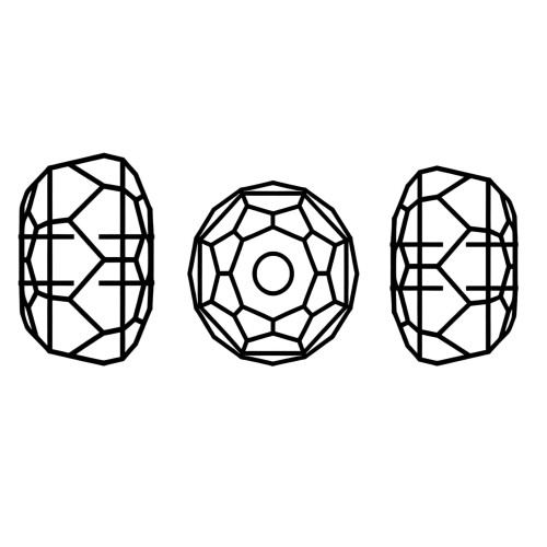 Wheel Bead Hole Stone | K9 Glass, fancy stone | jewelry accessories | crystal | rhinestones