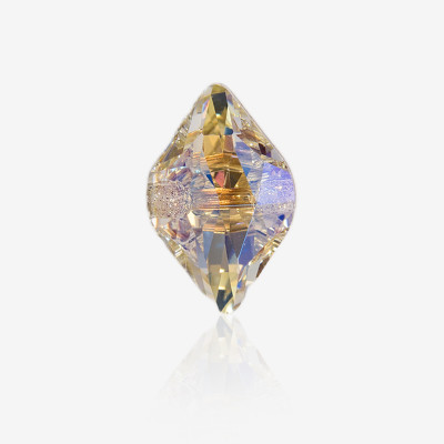 Lemon cross hole stone | K9 Glass, fancy stone | jewelry accessories | crystal | rhinestones