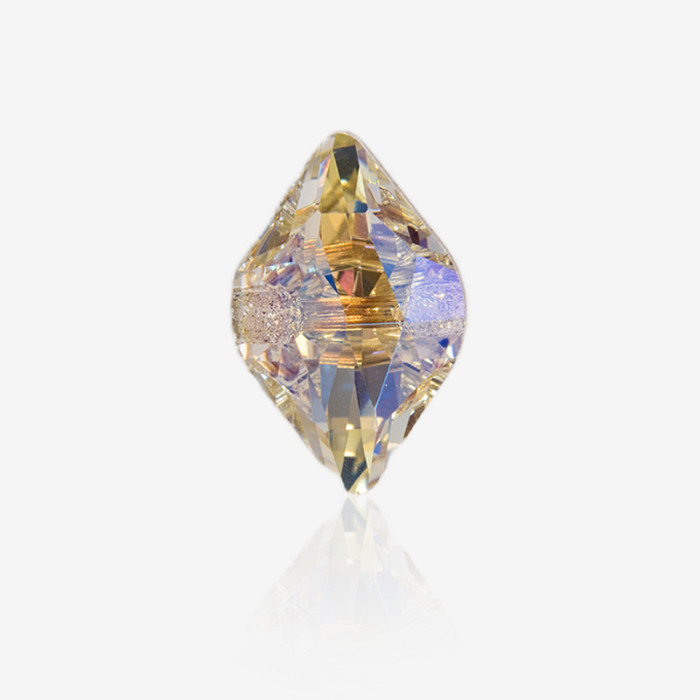 Lemon cross hole stone | K9 Glass, fancy stone | jewelry accessories | crystal | rhinestones