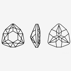 Tiger head pointed bottom stone| K9 Glass, fancy stone | jewelry accessories | crystal | rhinestones