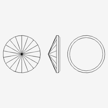 Satellite flat bottom edge stone | K9 Glass, fancy stone | jewelry accessories | crystal | rhinestones