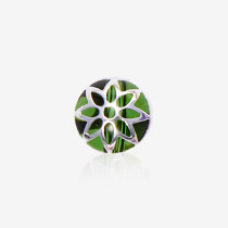 Silver-plated glass beads  | K9 Glass, Multi-Color | Plated Base | DIY Garment Accessories