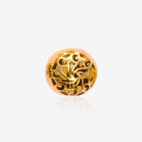 Gold-plated glass beads  | K9 Glass, Multi-Color | Plated Base | DIY Garment Accessories