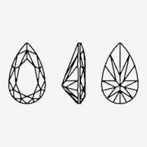 High-end zircon  |Flat bottom stone | Plated Base | DIY Garment Accessories