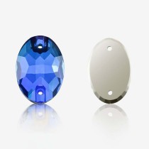 oval 2 holes stones  | K9 Glass, fancy stone | jewelry accessories | crystal | rhinestones