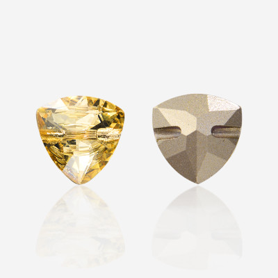 Tiger head horizontal hole stone| K9 Glass, fancy stone | jewelry accessories | crystal | rhinestones