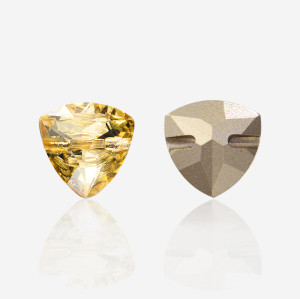 Tiger head horizontal hole stone| K9 Glass, fancy stone | jewelry accessories | crystal | rhinestones