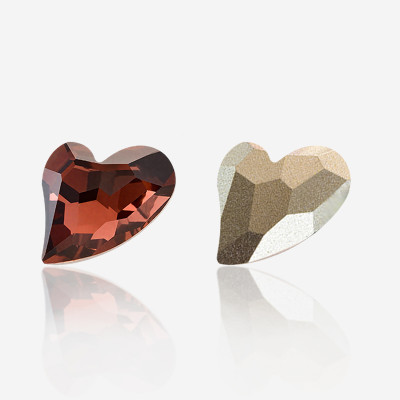 Crooked Heart Pointed bottom diamond | K9 Glass, fancy stone | jewelry accessories | crystal | rhinestones