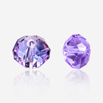 Abacus through-hole beads | K9 Glass, fancy stone | jewelry accessories | crystal | rhinestones