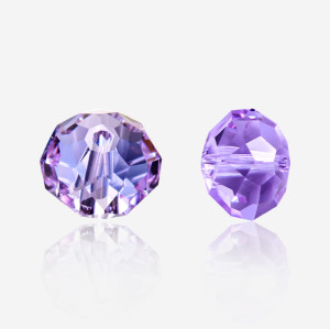 Abacus through-hole beads | K9 Glass, fancy stone | jewelry accessories | crystal | rhinestones