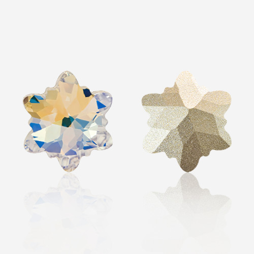 Pointed snowflakes | K9 Glass, fancy stone | jewelry accessorie | crystal | rhinestone