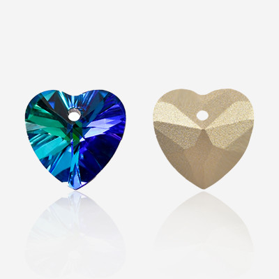 Heart-shaped onehole stones |  K9 Glass, fancy stone | jewelry accessories | crystal | rhinestones