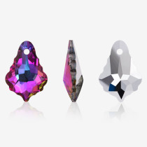 Maple Leaf Single Hole Pendant Stone| K9 Glass, fancy stone | jewelry accessories | crystal | rhinestones