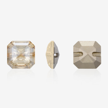 Princess square two holes stones | K9 Glass, fancy stone | jewelry accessories | crystal | rhinestones