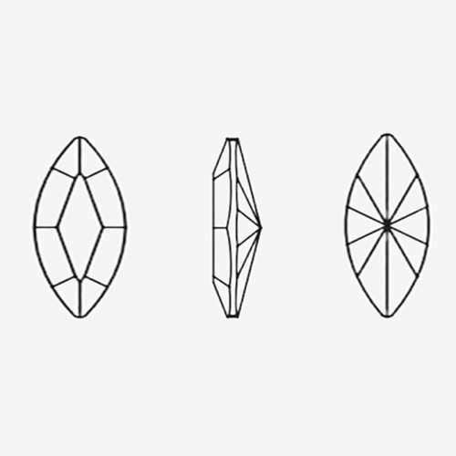 Sharp bottomed horse eyes | K9 Glass, fancy stone | jewelry accessorie | crystal | rhinestone