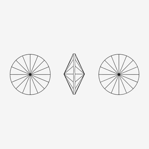 Rounded cusp | K9 Glass, fancy stone | jewelry accessorie | crystal | rhinestone