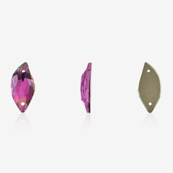 willow leaves 2 holes stones | K9 Glass, fancy stone | jewelry accessories | crystal | rhinestones