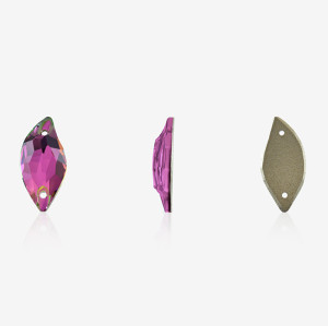 willow leaves 2 holes stones | K9 Glass, fancy stone | jewelry accessories | crystal | rhinestones