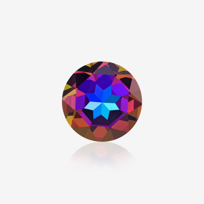 Round gem flower | K9 Glass, fancy stone | jewelry accessorie | crystal | rhinestone