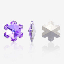 Ice Flower Tipped Gemstone| K9 Glass, fancy stone | jewelry accessorie | crystal | rhinestone