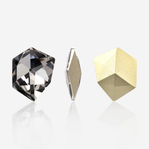 Pointed-bottom ice cube gemstone | K9 Glass, fancy stone | jewelry accessorie | crystal | rhinestone