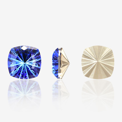 Fat Square Millennium Cut Pointed-Back Gemstone| K9 Glass, fancy stone | jewelry accessorie | crystal | rhinestone