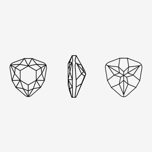 Tiger Head Shaped Pointed-Back Gemstone | K9 Glass, fancy stone | jewelry accessorie | crystal | rhinestone