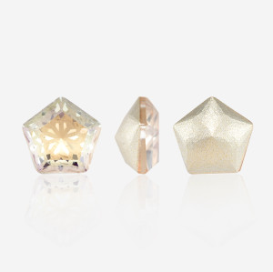 Lotus Five-Pointed Star Pointed-Back Gemstone| K9 Glass, fancy stone | jewelry accessorie | crystal | rhinestone