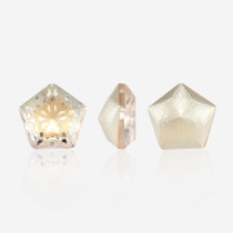 Lotus Five-Pointed Star Pointed-Back Gemstone| K9 Glass, fancy stone | jewelry accessorie | crystal | rhinestone